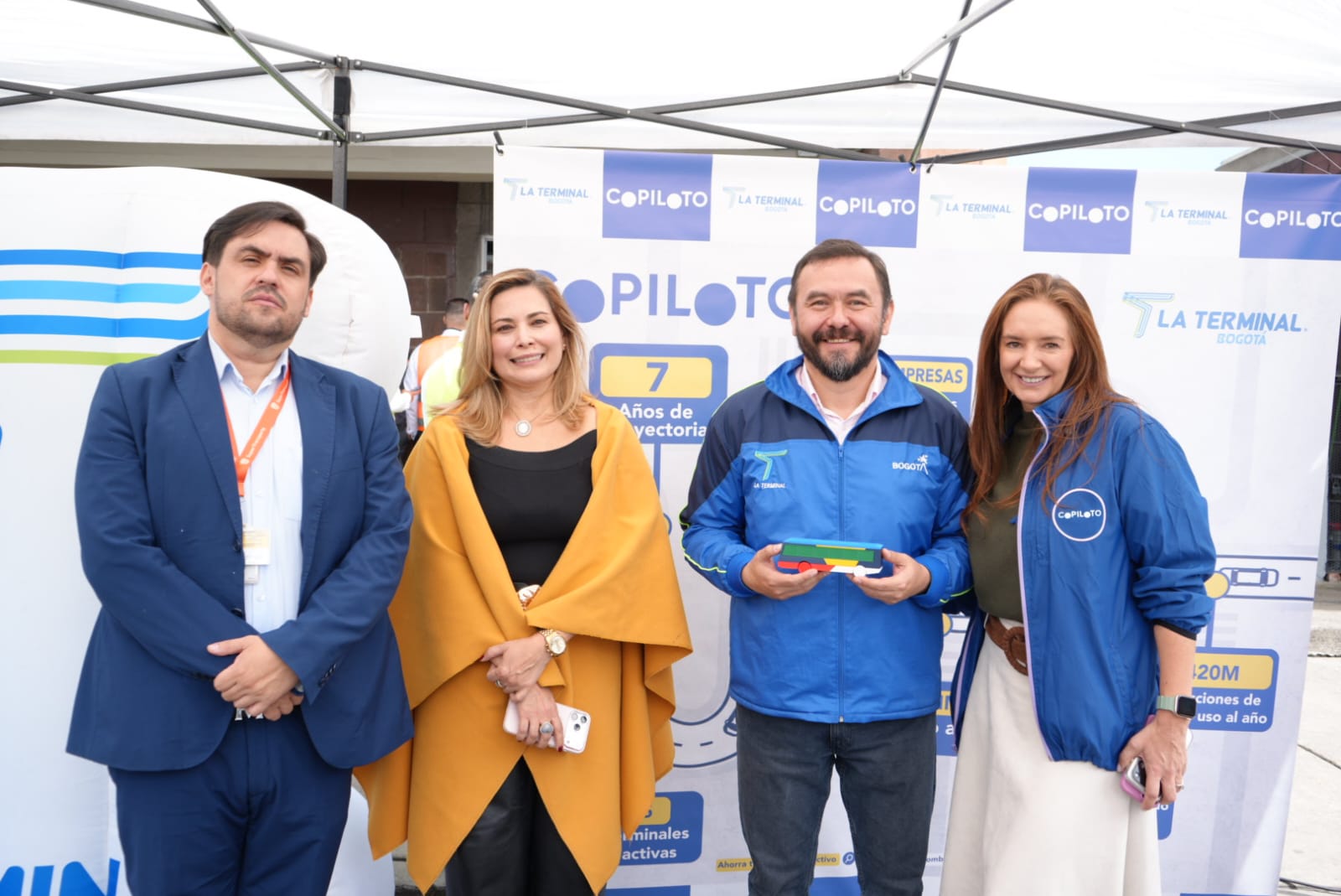 Registro de la presentación del sistema de pagos digitales de la Terminal de Transporte de Bogotá, fotografía 2