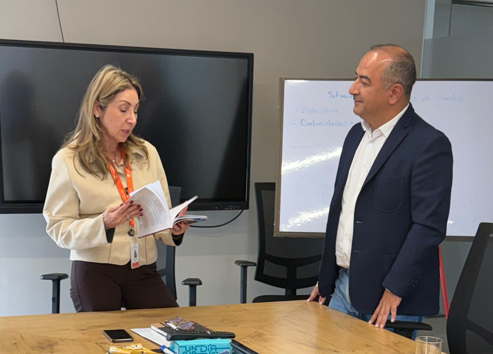 Presentación de la propuesta técnica de CONALTER a la Superintendente de Transporte